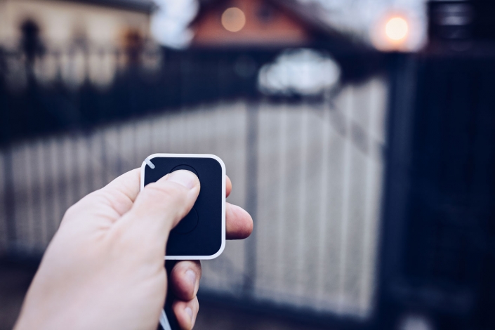 Home security gates with gate remote control image